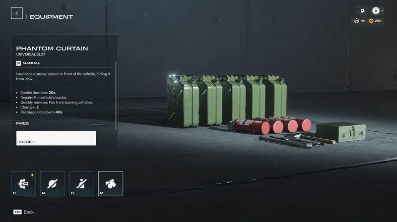 HEAT equipment screen