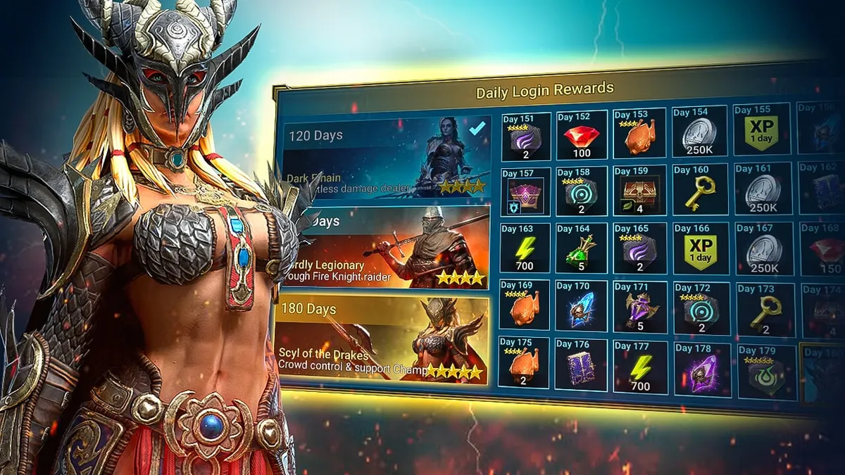 Raid login rewards